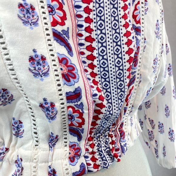 🆕 DEX Boho Festival Peasant Top - Picture 8 of 10